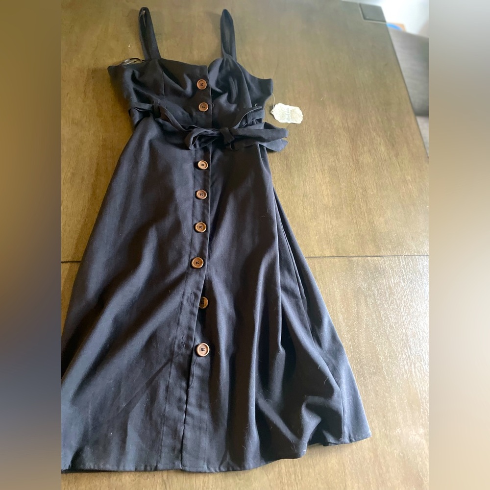 Altar’d state midi black dress